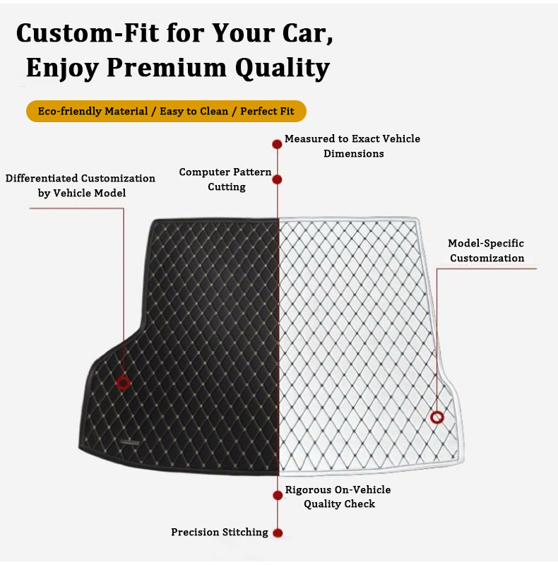 Rear Trunk Mats For BMW X3 202 - Leather Cleaner Interior recension och pris